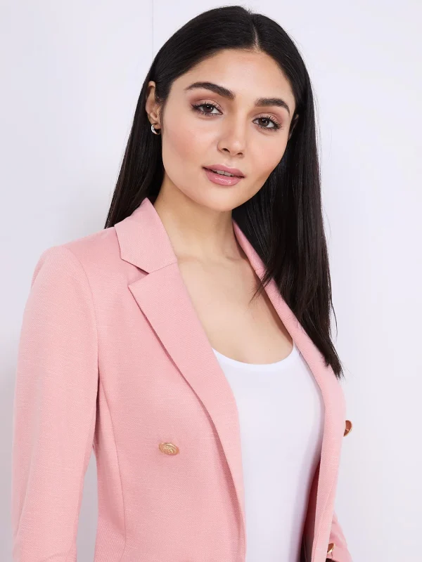 Textured Open Blazer - Image 2