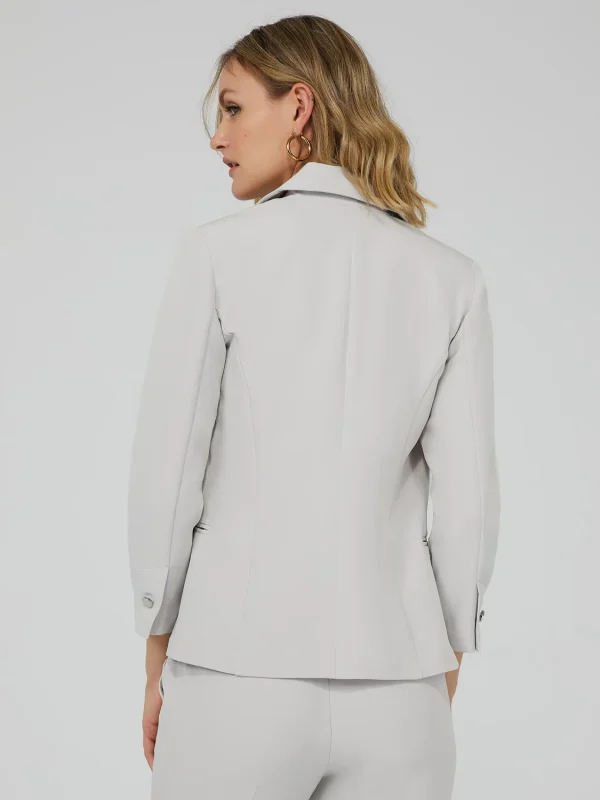 One-Button 3/4 Sleeve Blazer - Image 9