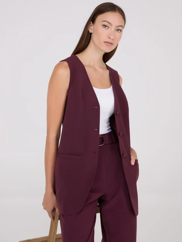 Sleeveless 3-Button Blazer - Image 8