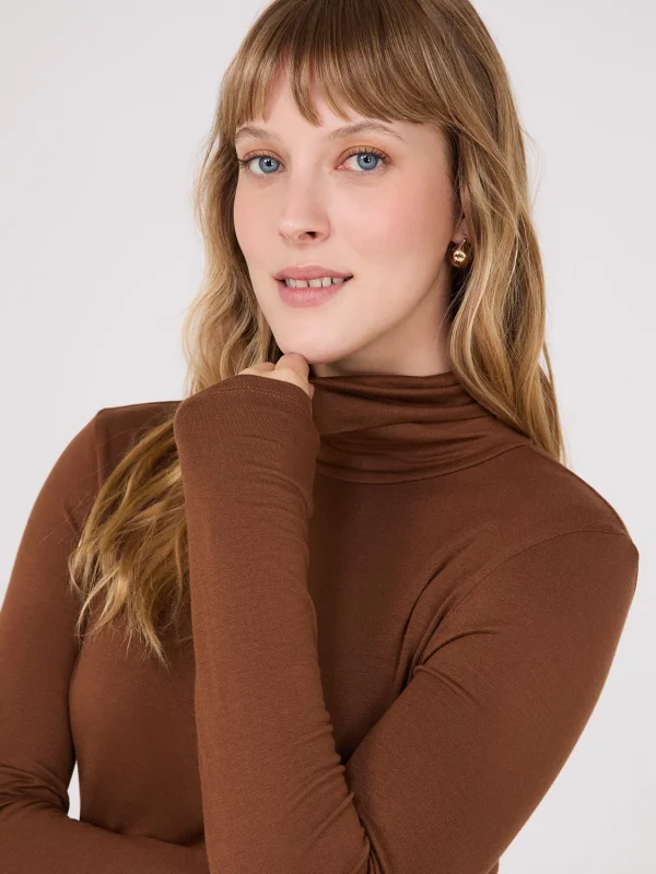 Long Sleeve Turtleneck Top - Image 2