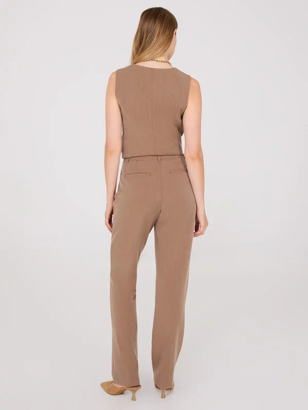 Straight Leg Long Length Slant Pocket Pants - Image 15