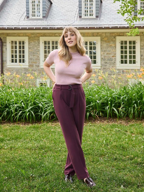 Mid-Rise Pleated Ankle Length Pants - Image 8