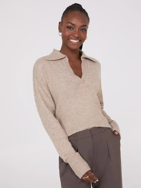 Johnny Collar Long Sleeve Sweater - Image 8