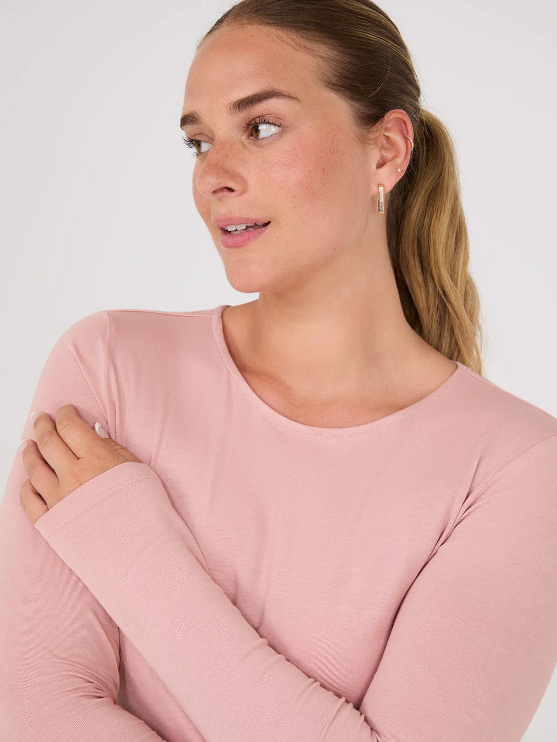Long Sleeve Round Neck Top - Image 3