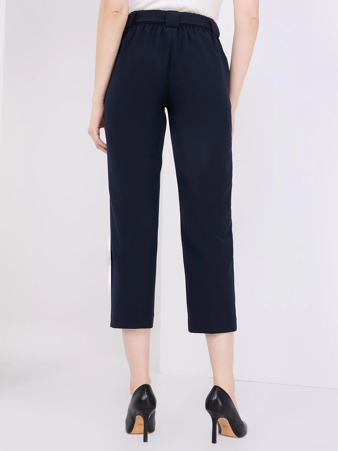 Belted Classic Rise Pull-On Pants - Image 4