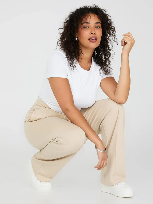 Front Pintuck Wide-Leg Long Length Pants - Image 7