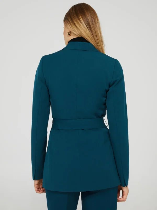 One Button Shawl Collar Blazer - Image 10