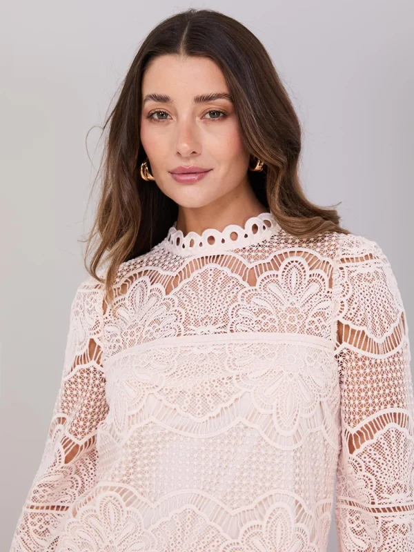 Crochet Balloon Sleeve Top - Image 3