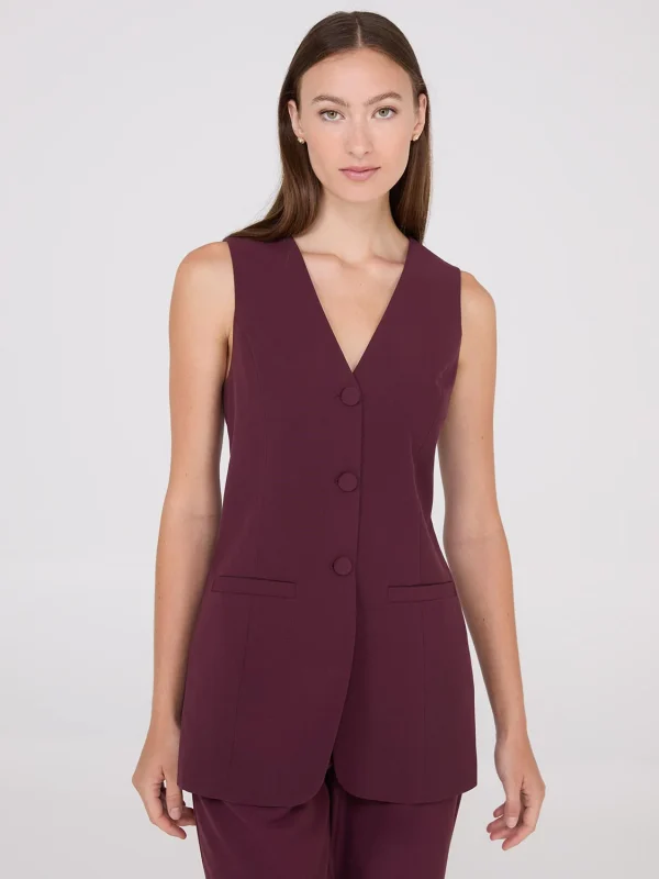 Sleeveless 3-Button Blazer - Image 7