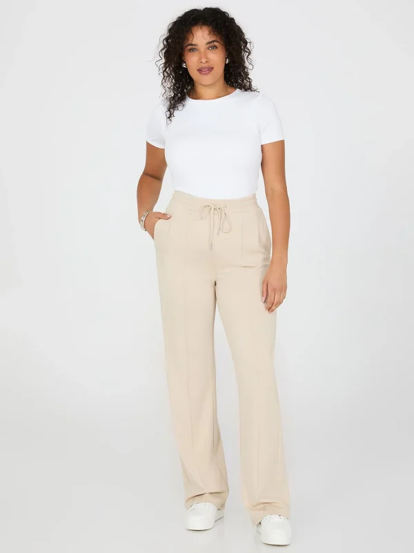 Front Pintuck Wide-Leg Long Length Pants - Image 5