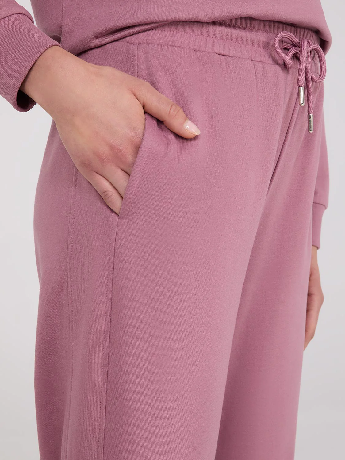Straight Leg Long Length Fleece Sweatpants - Image 3