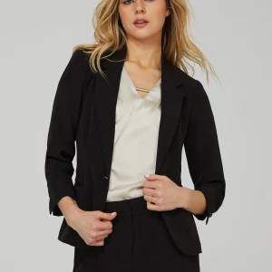 One-Button 3/4 Sleeve Blazer