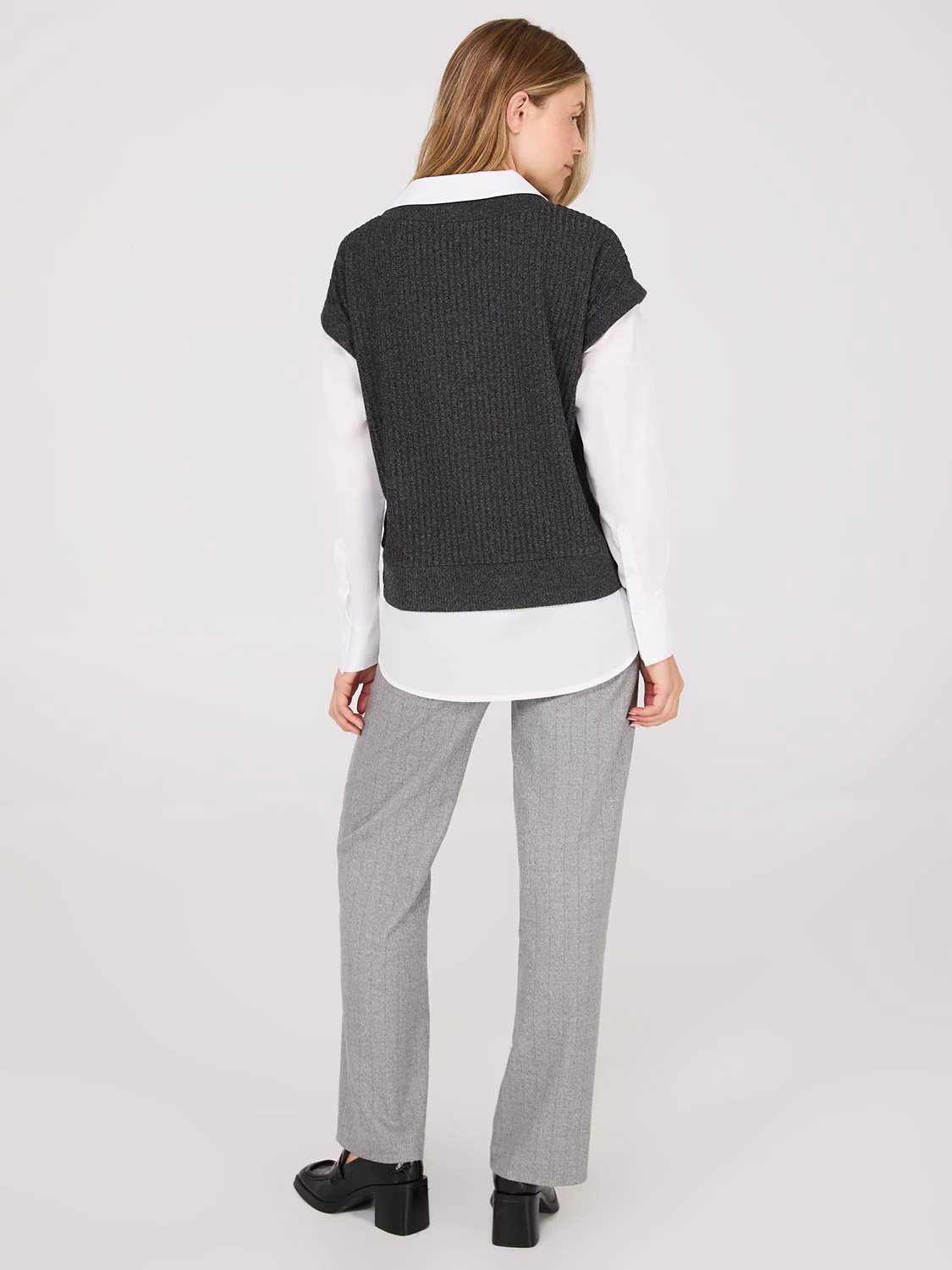 2-Fer Blouse With Short Sleeve Top - Image 4