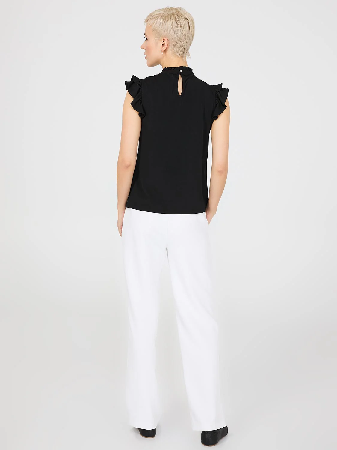 Double Ruffle Embroidered Top - Image 4