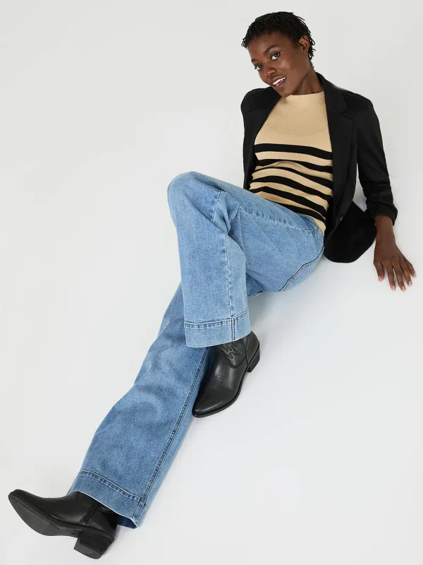 3/4 Ruched Sleeve Blazer - Image 3