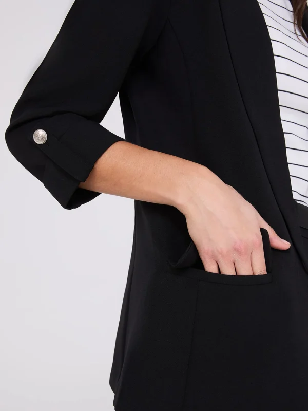 3/4 Sleeve Open Blazer - Image 12