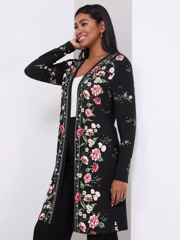 Floral Print Cardigan - Image 4