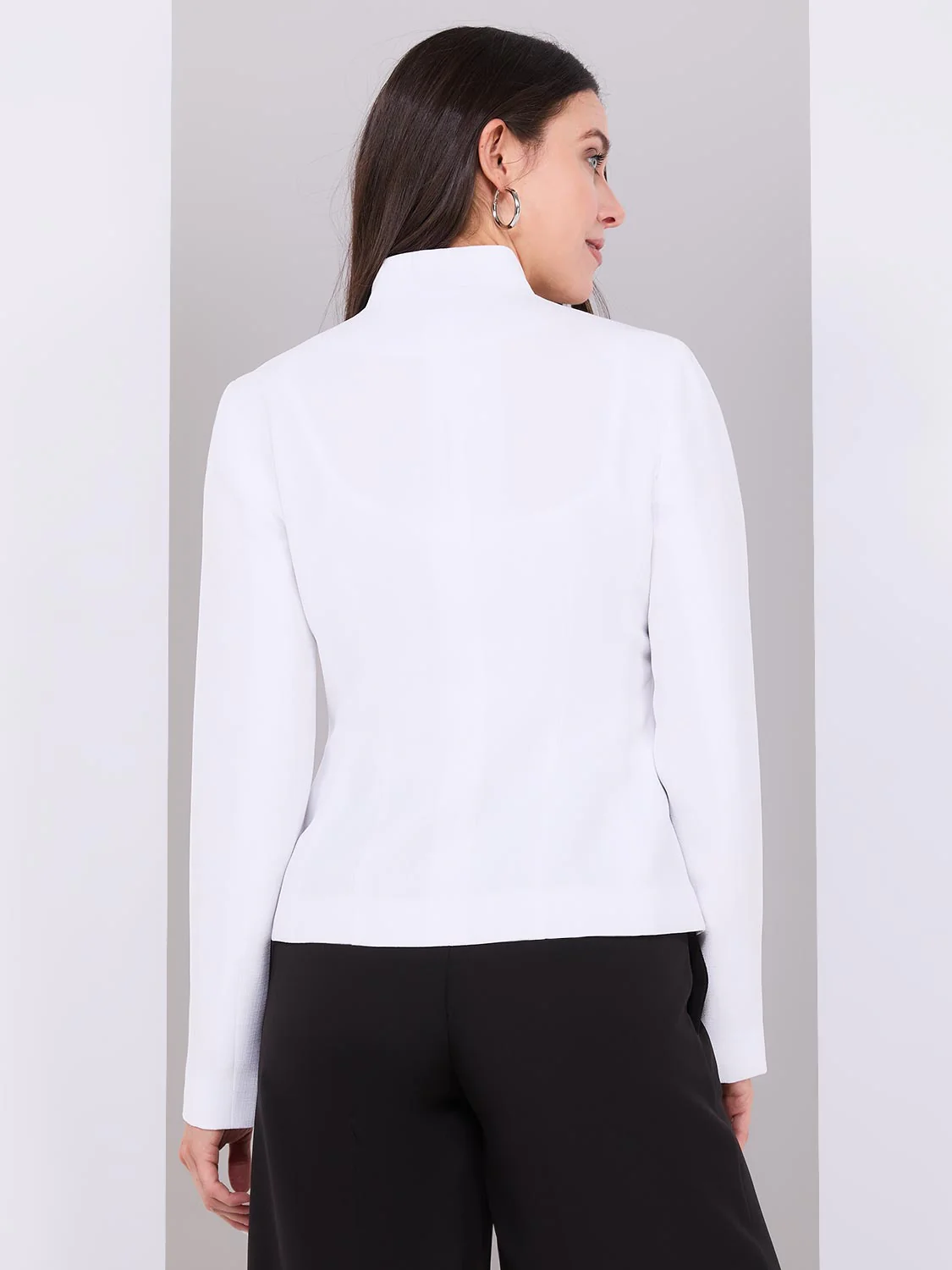 4 Pocket High Collar Blazer - Image 5