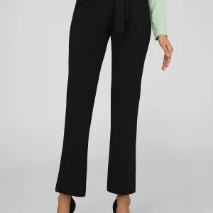 High-Waisted Tie Belt Pants