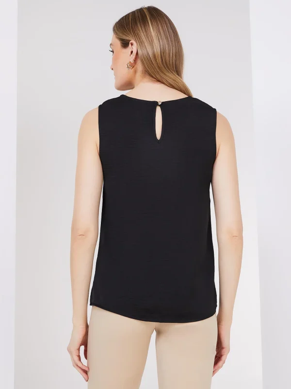 Sleeveless Textured Blouse - Image 9
