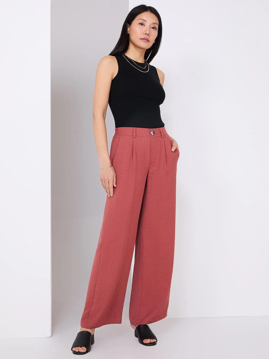 Classic Rise Wide-Leg Pants - Image 2