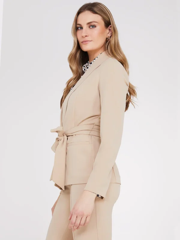 Sash Front Crepe Blazer - Image 10
