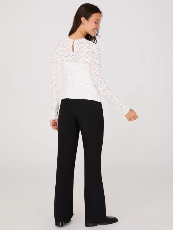Bubble Lace Long Sleeve Top With Cami - Image 16