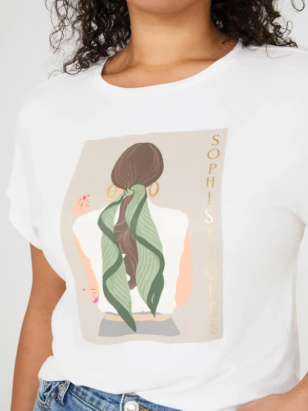 Foil "Sophistiquee" Graphic T-Shirt - Image 3