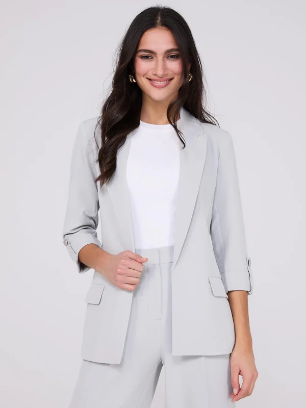 3/4 Sleeve Open Blazer - Image 4