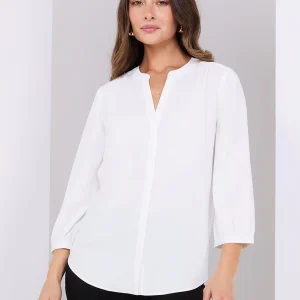 Chiffon Split Neck Blouse
