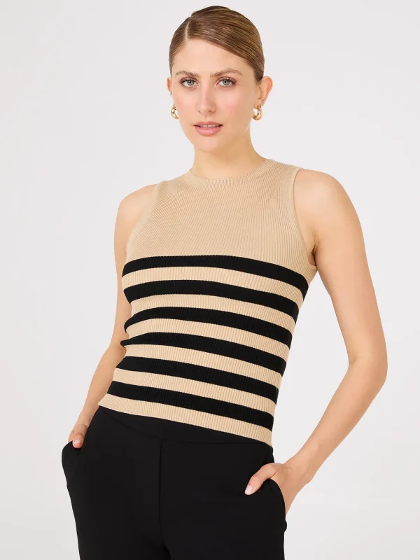 Striped Knit Tank Top - Image 2