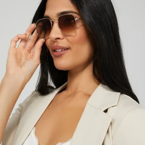 Oversized Hexagonal Sunglasses