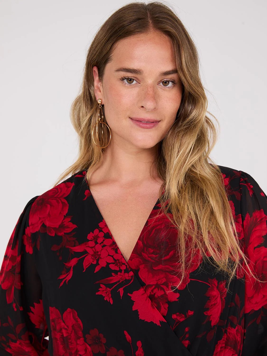 Chiffon Floral Print Ruffle Skirt Maxi Dress - Image 4