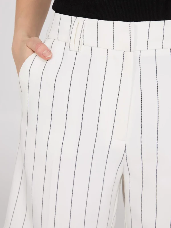 Striped Bermuda Trouser Shorts - Image 2