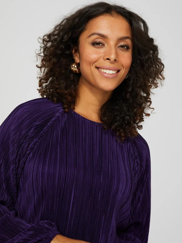 Long Sleeve Plisse Top - Image 2