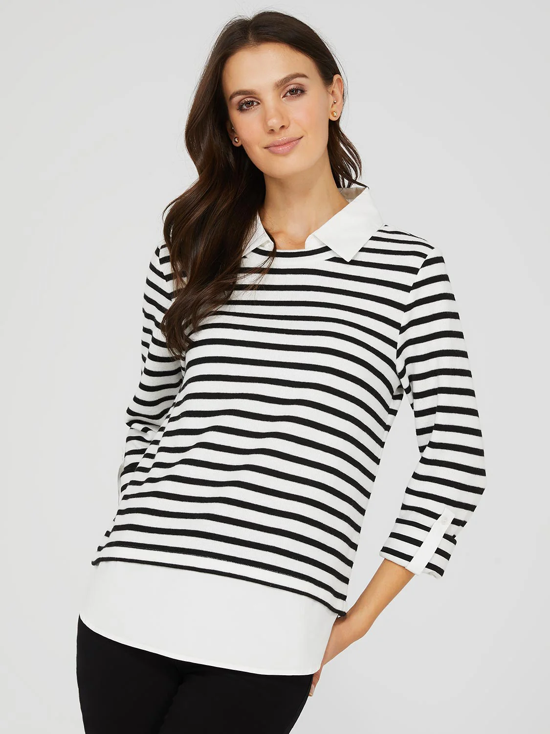 2-Fer Striped Long Sleeve Top - Image 4