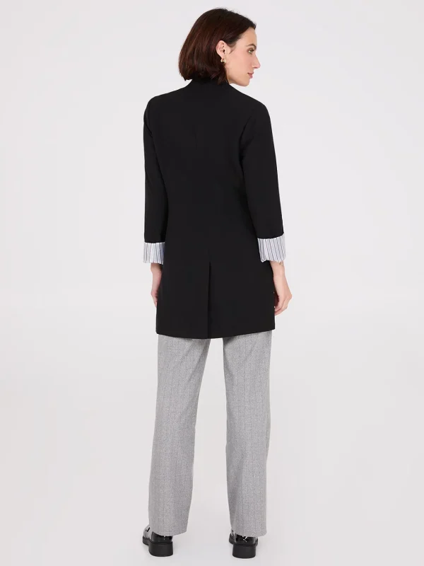 Collarless Open Blazer - Image 11