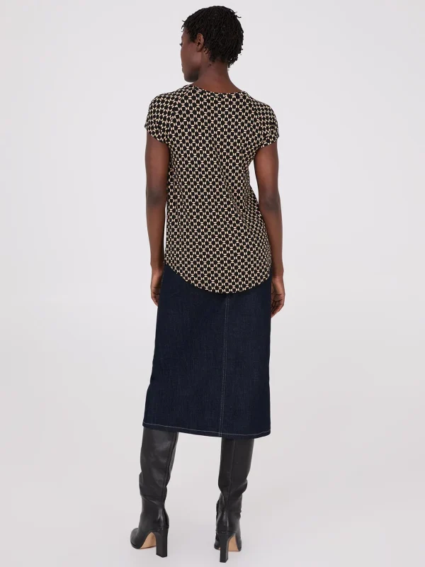 Geo Print Raglan Sleeve T-Shirt - Image 4