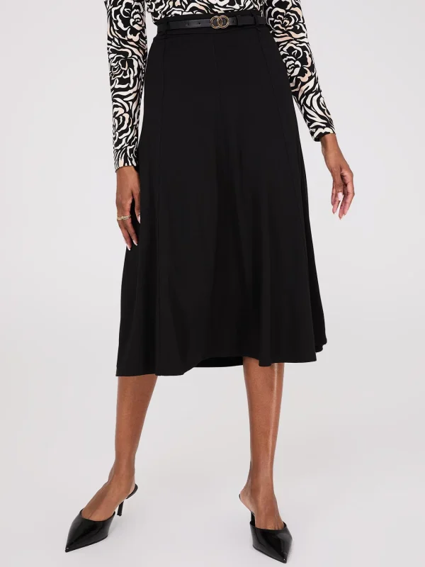 Belted Panel Midi Skirt - Image 2