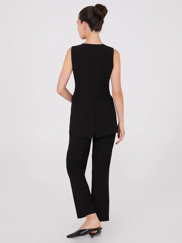 Sleeveless 3-Button Blazer - Image 6