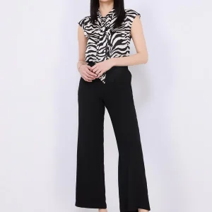 Classic Rise Wide-Leg Pants