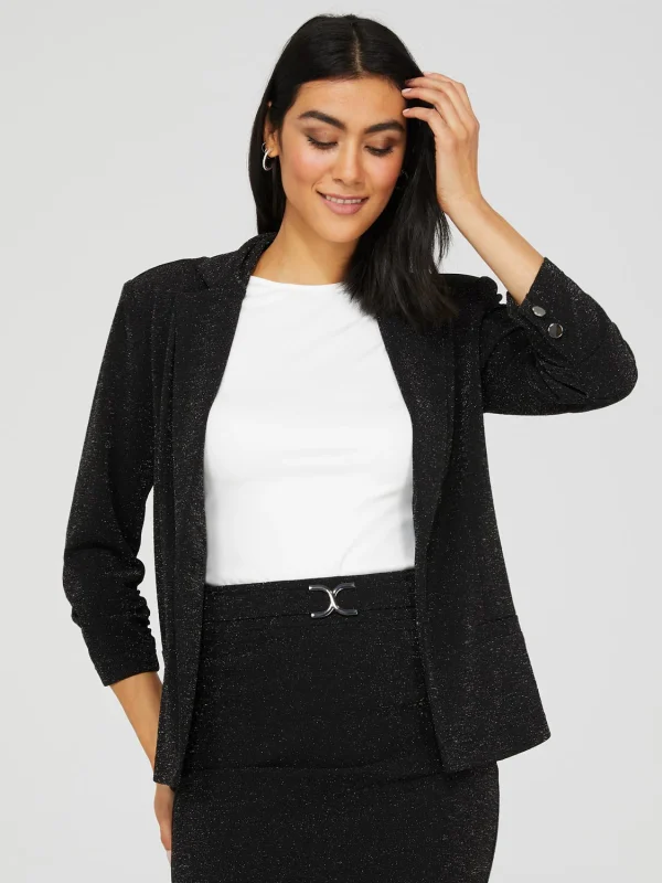 3/4 Sleeve Shimmer Blazer - Image 3