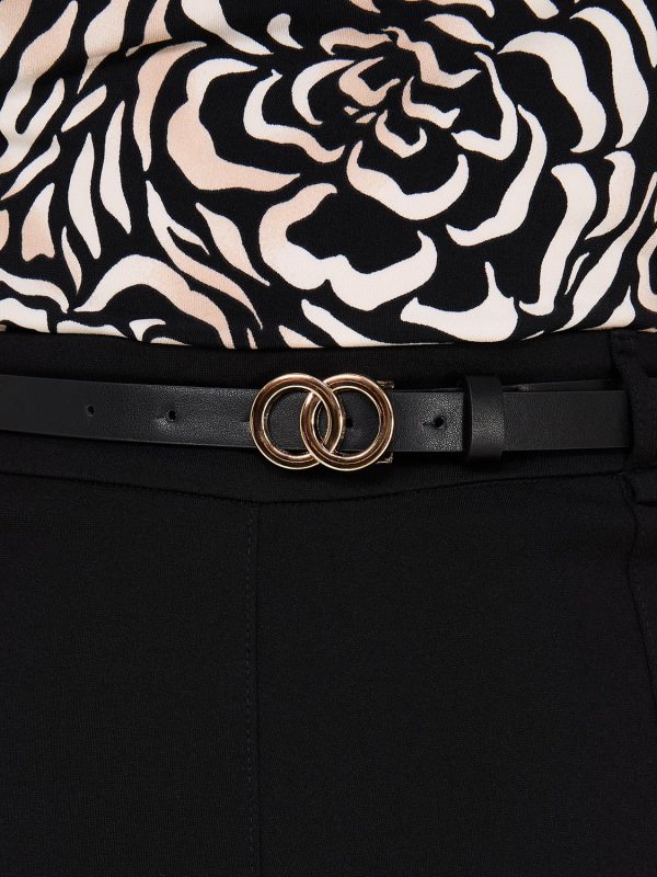 Belted Panel Midi Skirt - Image 4