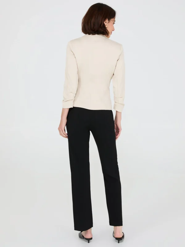 3/4 Ruched Sleeve Blazer - Image 8
