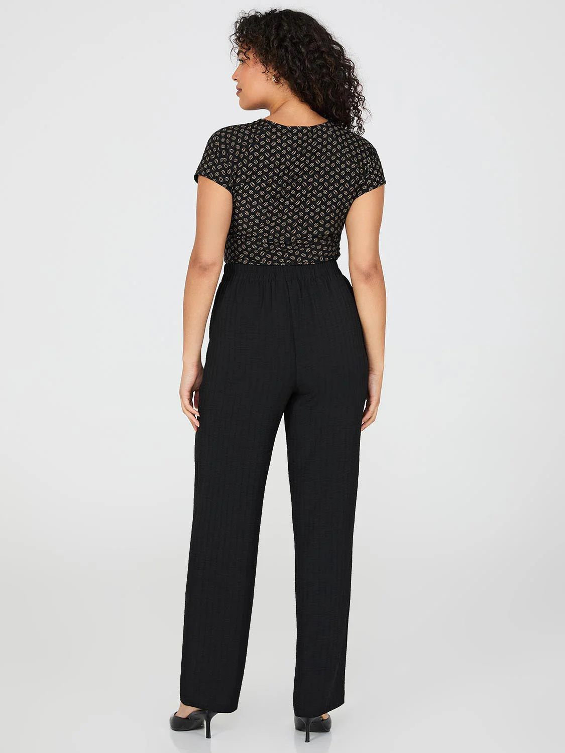 Dobby Stripe Straight-Leg Long Length Pants - Image 5