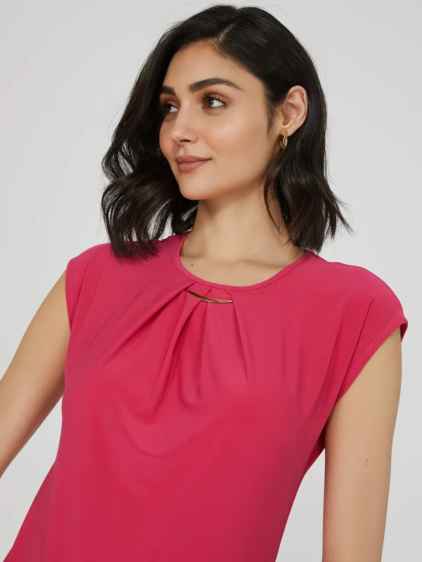 Pleated Top With Bar Detail - Image 2