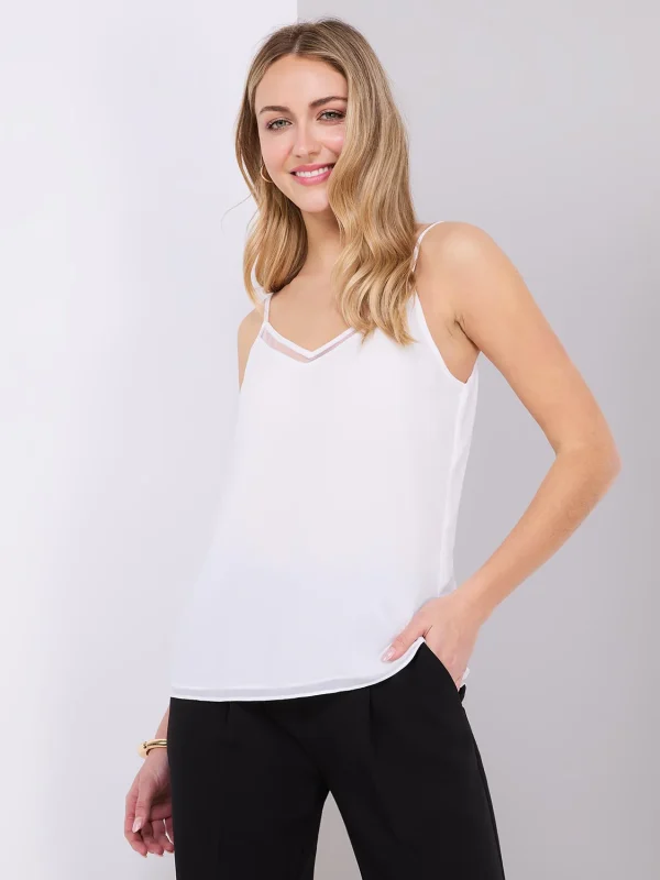 Mesh V-Neck Tank Top - Image 2