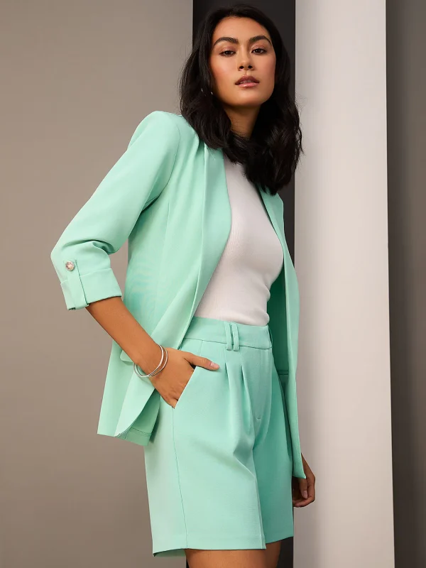 3/4 Sleeve Open Blazer - Image 5