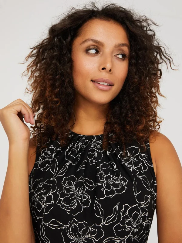Floral Print Sleeveless Top - Image 2