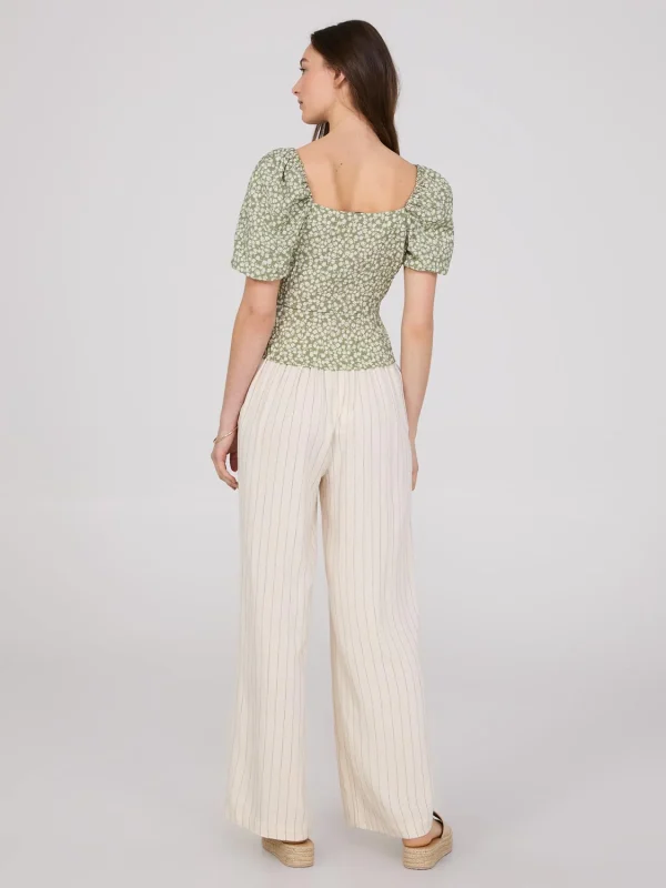 Floral Print Peplum Blouse - Image 4